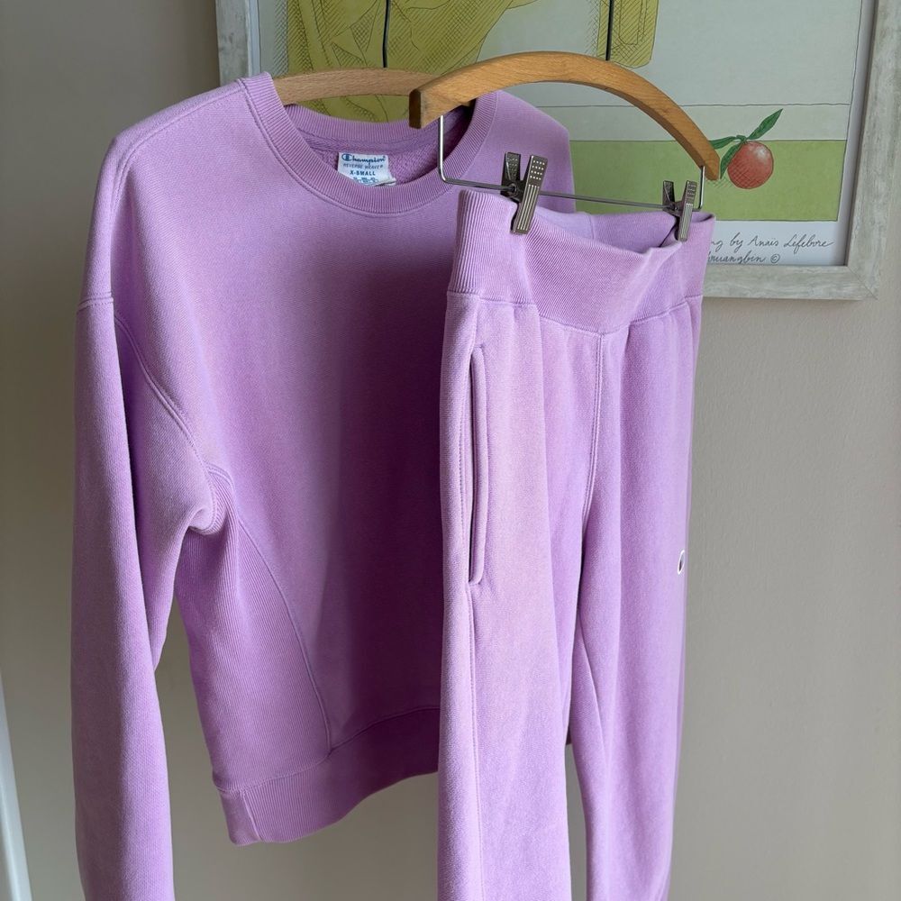 Champion Lilac Sweatshirt and Joggers Set - Picture 3 of 9